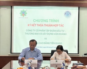 VÂN KHÁNH GROUP KÝ KẾT HỢP TÁC CÙNG TRƯỜNG CAO ĐẲNG TIỀN GIANG