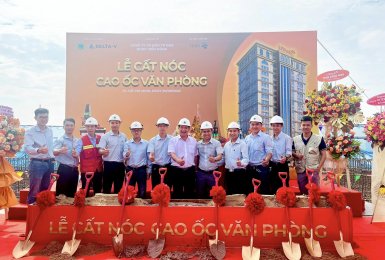 [CẬP NHẬT] LỄ CẤT NÓC CAO ỐC VĂN PHÒNG 45 NGUYỄN THỊ MINH KHAI - TPHCM 