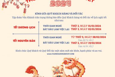 THÔNG BÁO LỊCH NGHỈ TẾT 2024