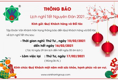 Thông Báo Về Việc Lịch Nghỉ Tết Nguyên Đán Năm 2021