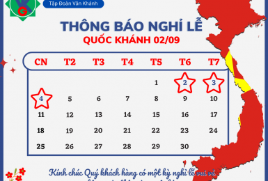 VKG - Thông báo lịch nghỉ lễ 02/09/2022